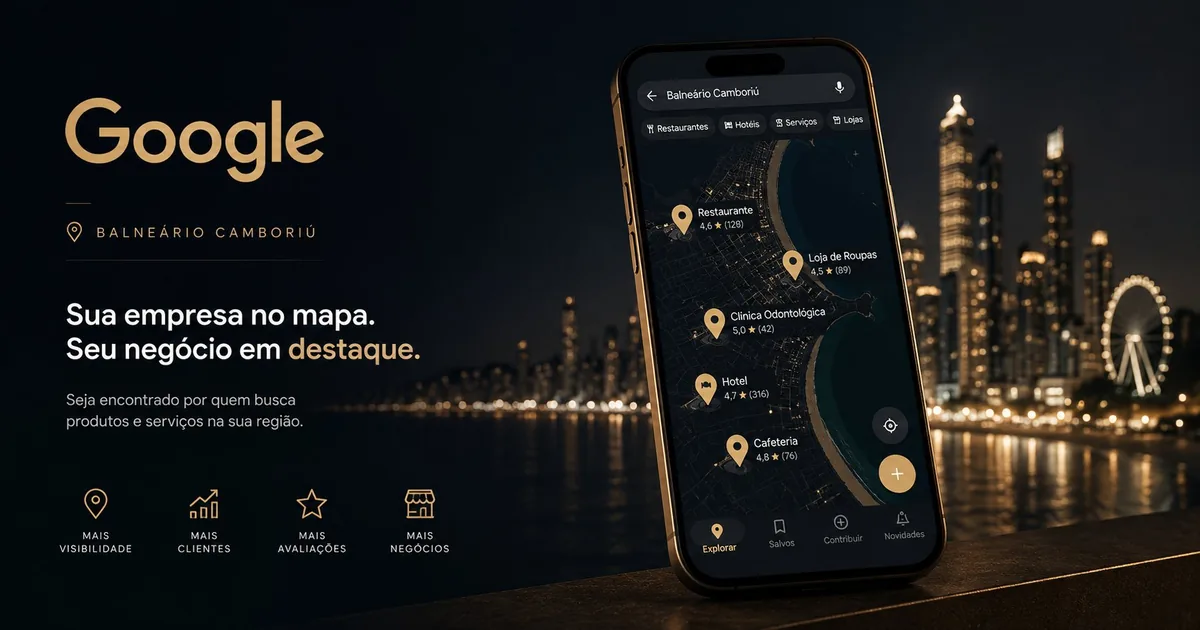 Google Business no topo em Balneário Camboriú